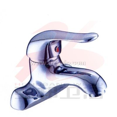 水龙头/单把脸盆龙头 流花二联 面盆水龙头 全铜