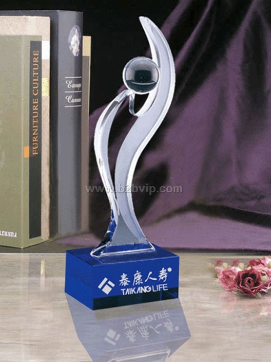 保险公司水晶奖杯&nbsp;泰康人寿水晶杯制作&nbsp;上海水晶奖杯制作订购