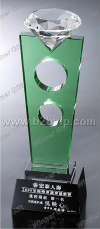 宏泰人寿保险公司水晶杯&nbsp;净杆冠军水晶奖杯&nbsp;上海水晶奖杯制作