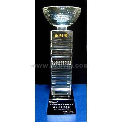 上海创利奖水晶奖杯&nbsp;突出表现奖水晶奖杯&nbsp;上海水晶奖杯制作&nbsp;普陀区水晶奖杯