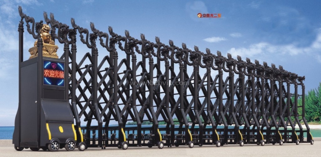 河南的伸缩门价格，郑州电动伸缩门厂，河南伸缩门出厂价，郑州电动伸缩门价格直销、批发、定做