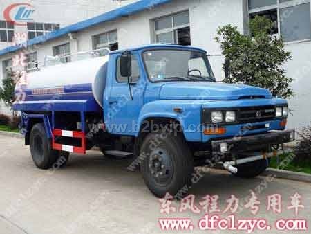 东风尖头随车吊带洒水车