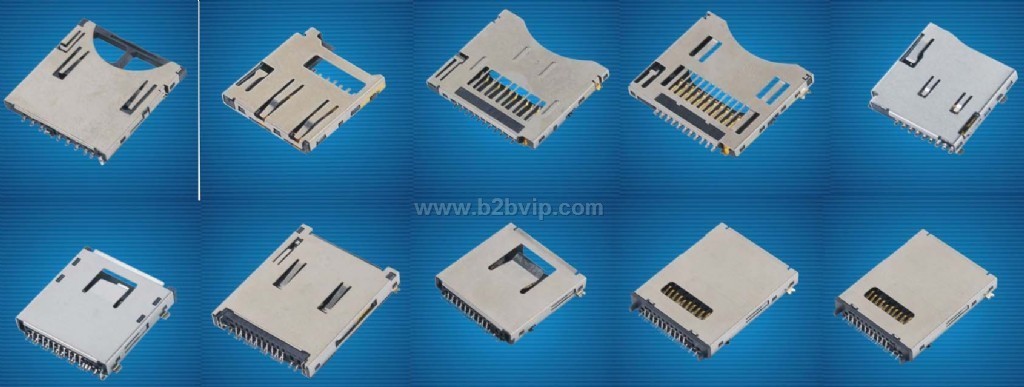 SD/MMC/MS/XD/TF/MiniSD多合一卡座