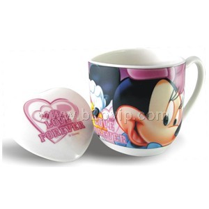 迪士尼心型马克盖杯  咖啡杯 礼品杯 促销礼品 迪士尼礼品 史努比礼品