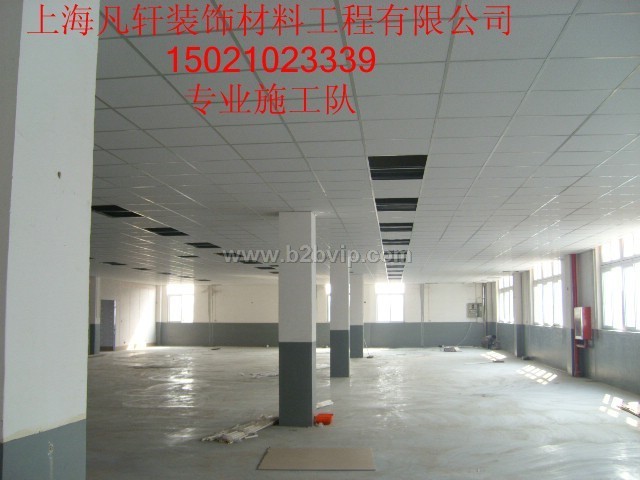 上海奉贤厂房装修南桥工业区办公室装潢 石膏板吊顶隔