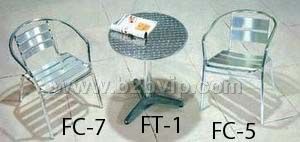 全铝制椅子，铝板椅子，不锈台，不锈钢桌子，铝制休闲家具