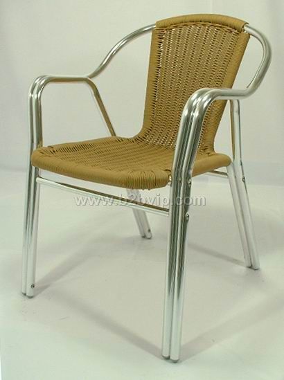 铝仿藤椅子，铝休闲椅子，铝家具