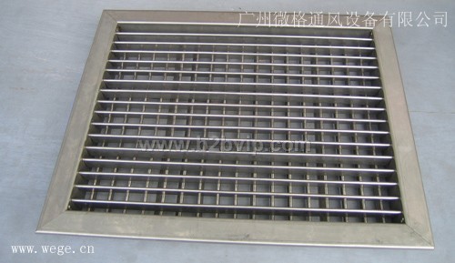 不锈钢风口产品表面经过拉丝、电抛、镜面等处理。