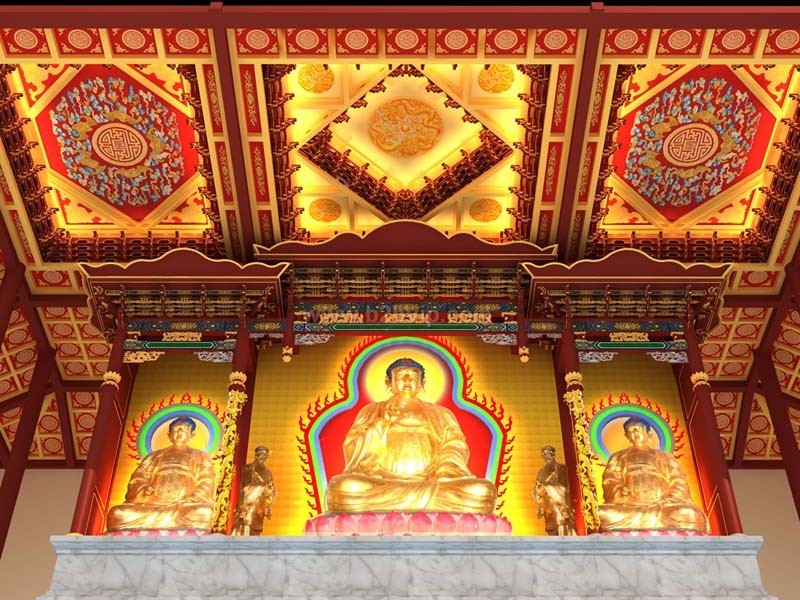 寺庙室内设计，各宗教佛堂、教堂、道场室内设计与施工
