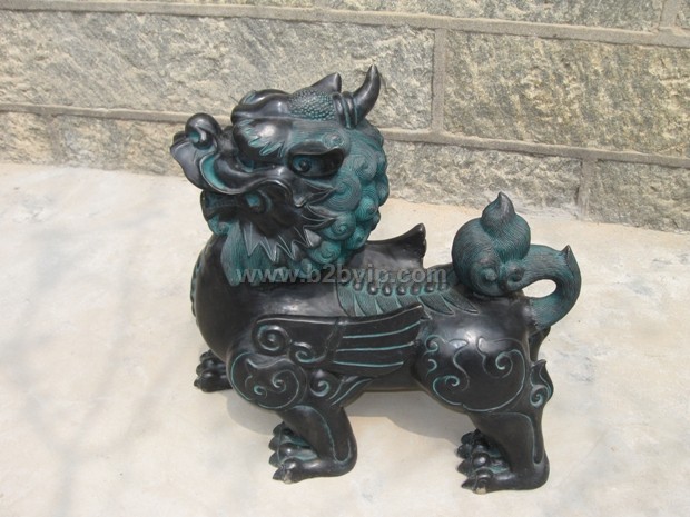 供应铜雕塑动物雕塑铜狮子铜麒麟貔貅