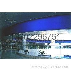 超大跨度曲线防火卷帘(任意长跨度防火卷帘