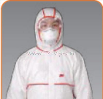 3M 4650白色带帽连体防护服