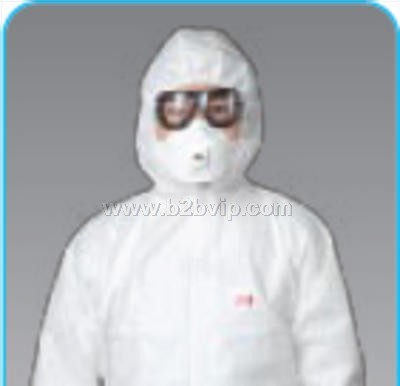 3M 4620白色带帽连体防护服