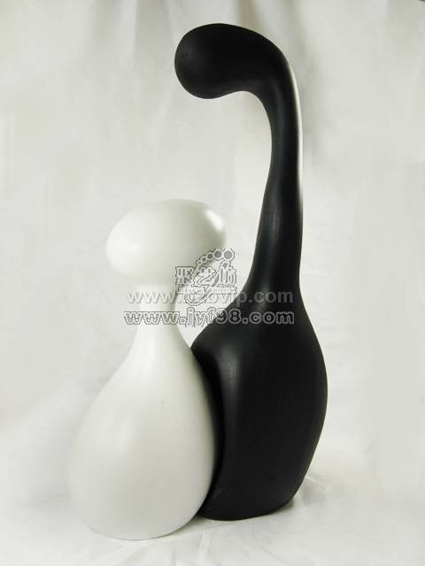 批发供应陶瓷黑白抽象两件套，武汉聚艺坊