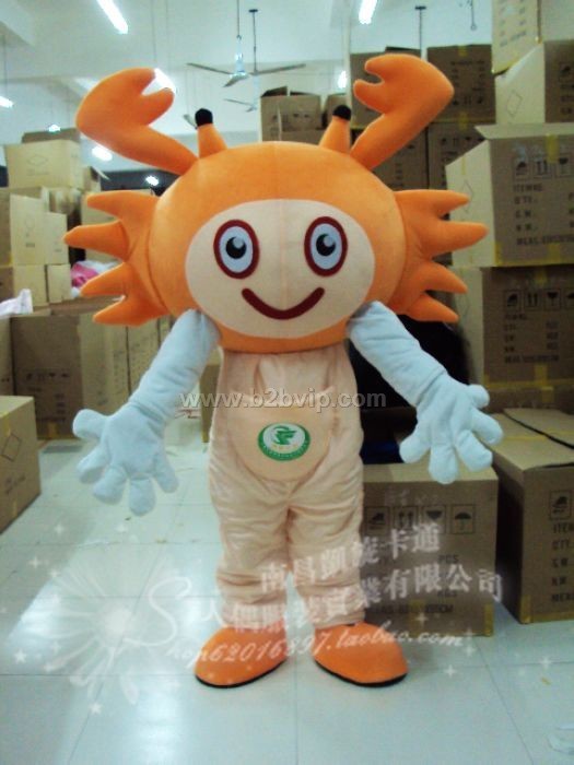 供应四川重庆卡通服装/北京广州公仔人偶-螃蟹