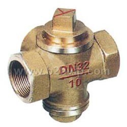 国标三通内螺全铜旋塞阀 X14W-1.0T旋塞阀