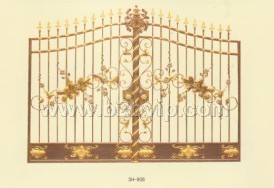 供应全铝门/铝大门/铝艺别墅大门SH-906