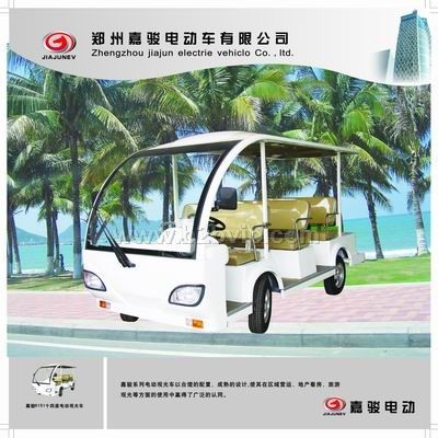 11座校园电动观光车/嘉骏电动观光游览车/景区旅游观光电动车