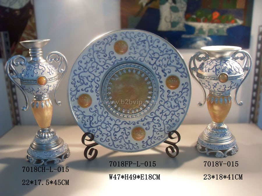 家居饰品 陶瓷工艺品 树脂工艺品 烛台 珠宝盒 花瓶 装饰盘 纸巾盒&