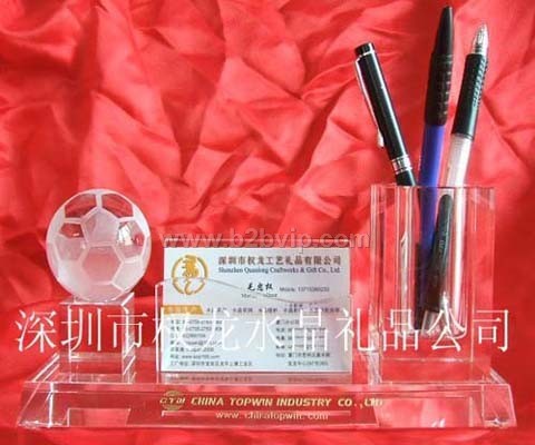 水晶办公摆件礼品,水晶文具台,水晶名片夹,水晶纸镇