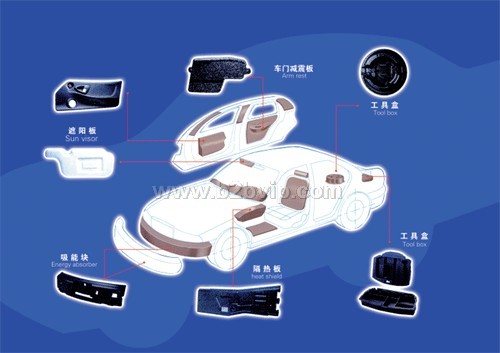 epp成型、epp汽车吸能杠、epp零部件、epp包装