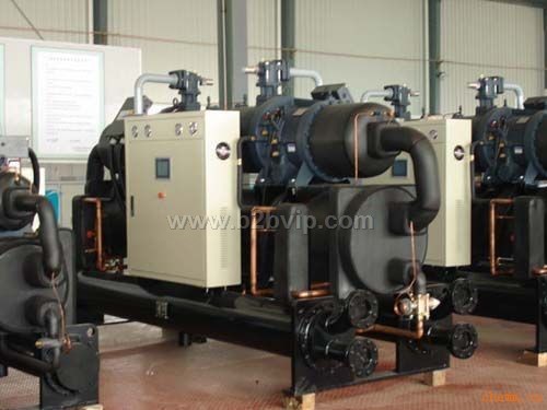 100HP螺杆式冷水机,开放式冷冻机,水冷工业螺杆冻水机