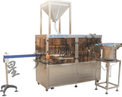 豆瓣酱灌装机/颗粒灌装旋盖一体机