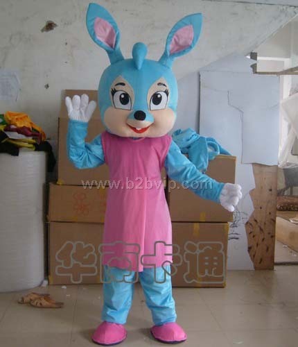 供应卡通蓝兔|卡通服装制作|卡通人偶服装|卡通行走人偶