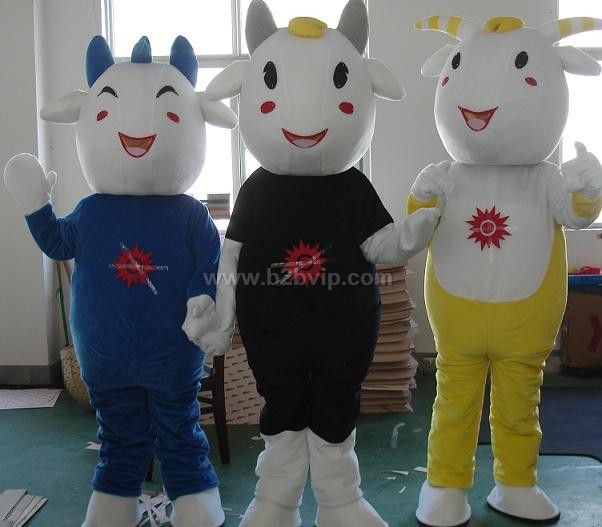 供应广州亚运五羊|卡通人偶服装|卡通表演服装|卡通服装