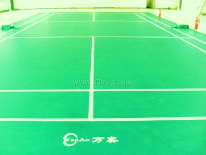 羽毛球PVC运动地板/羽毛球塑胶地板