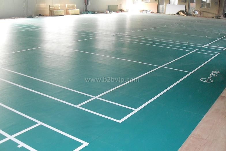 浙江福建PVC塑胶运动地板、上海万奥羽毛球运动地板