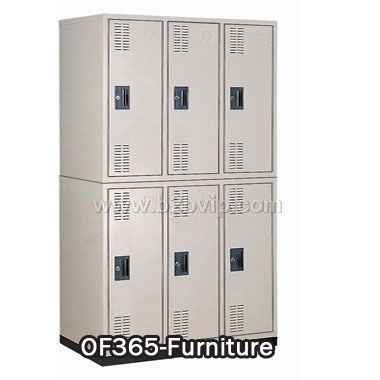 上海办公家具-办公家具-文件柜-更衣柜-六门钢制更衣柜