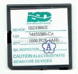 ISD录音IC，ISD1806B