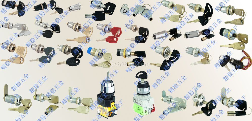 钥匙开关，钥匙按钮，电源锁，电源开关，锁开关，电源开关锁