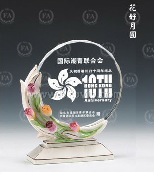 花好月圆&nbsp;陶瓷奖杯&nbsp;&nbsp;庆典礼品