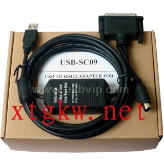 三菱PLC编程电缆USB-SC09，SC-09