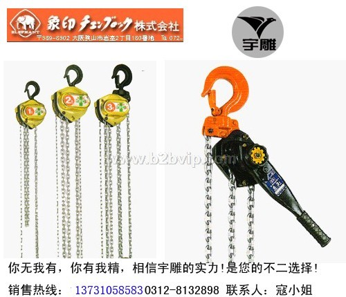 象牌手拉葫芦 宇雕华北一级代理