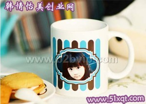 杯子印照片&nbsp;杯子印字机&nbsp;变色杯印图机www.hqym163.com