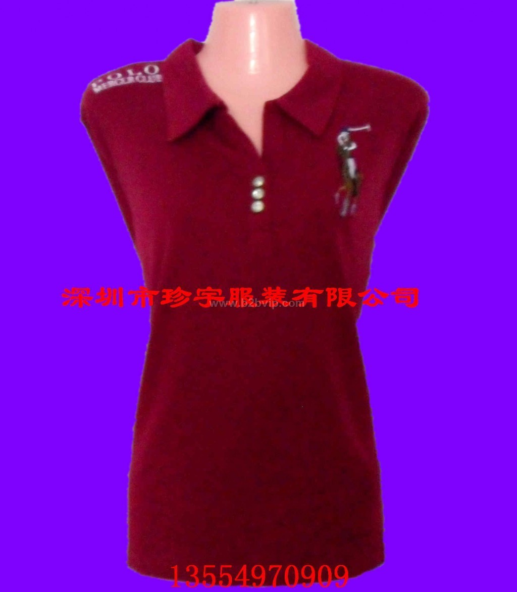 POLO/保罗长袖女式T恤 女士纯棉T恤批发