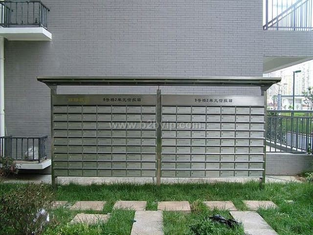 不锈钢信报箱，室外雨棚式信报箱