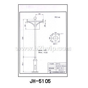 北京金海浩龙供应精美靓丽优质小区监控杆JH-5105
