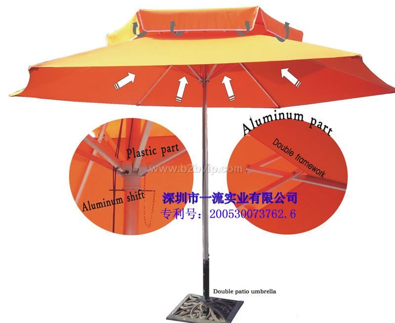 供应双层庭院伞,太阳伞
