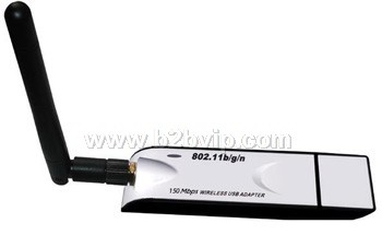 无线USB 网卡 54M 外置天线,接收更强